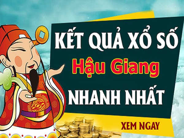 chốt số xổ số Hậu Giang 20/6